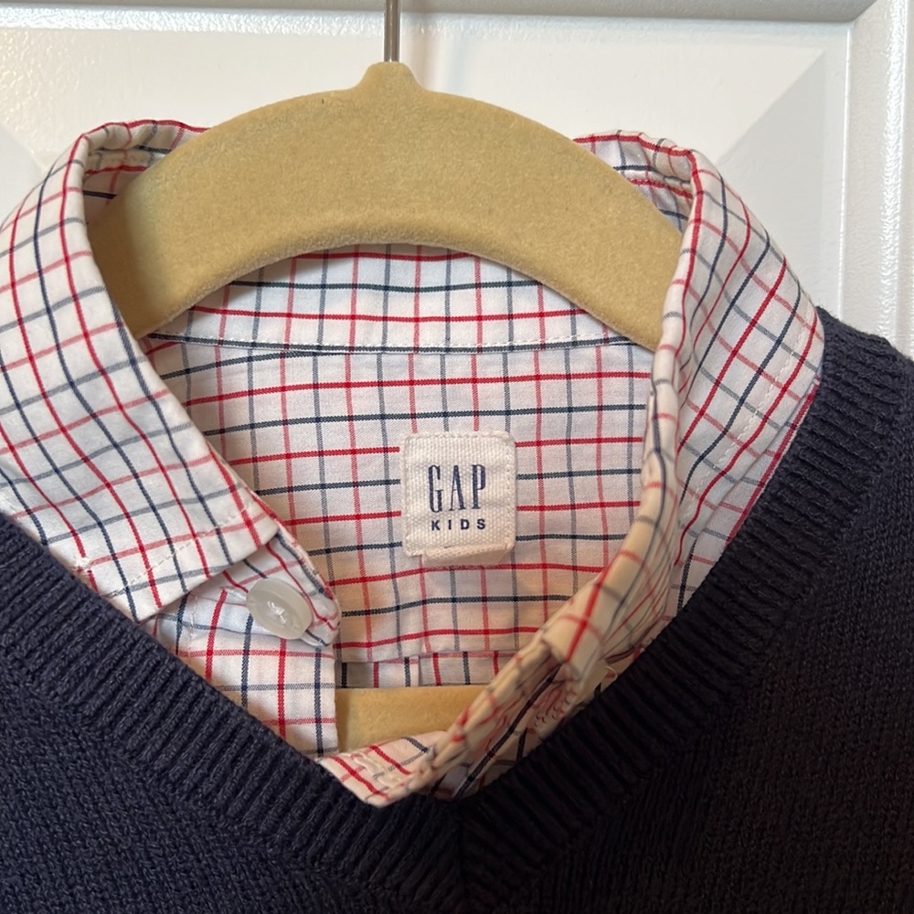 Gap Kids Sweater and Button Down shirt